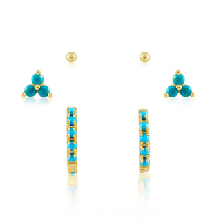Turquoise Earring Set - Boutique Bella BellaEarring