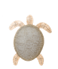 Turtle with Natural Woven Details Wall Decor - Boutique Bella Bellawall art