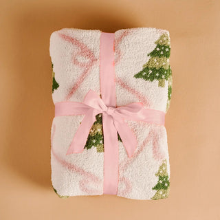 Twinkling Trees Cozy Dreams Luxe Blanket - Boutique Bella BellaChristmas Blanket