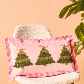 Twinkling Trees Throw Pillow - Boutique Bella BellaChristmas Pillow