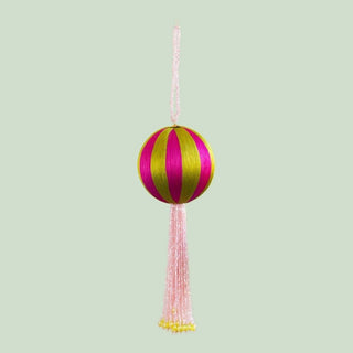 Twirl & Twinkle Tail Ball Ornament 4" - Assorted Park Hill Collection - Boutique Bella BellaChristmas