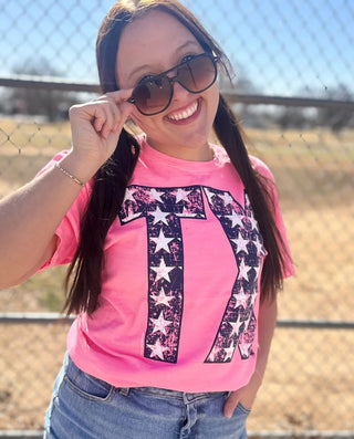 TX in Neon T-Shirt - Boutique Bella BellaT-shirt