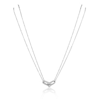 U Link Pave Necklace - Boutique Bella BellaNecklace
