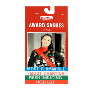 Ugly Sweater Award Sashes - Boutique Bella Bellasash set
