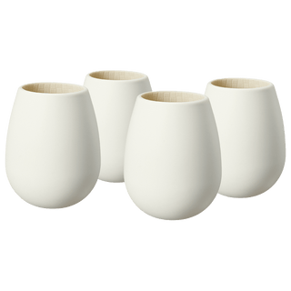 Unbreakable Silicone Stemless Wine Glassware Set Of 4 Reusable Shatterproof Tumbler Drinkware For Wi - Boutique Bella Bella