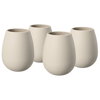 Unbreakable Silicone Stemless Wine Glassware Set Of 4 Reusable Shatterproof Tumbler Drinkware For Wi - Boutique Bella Bella