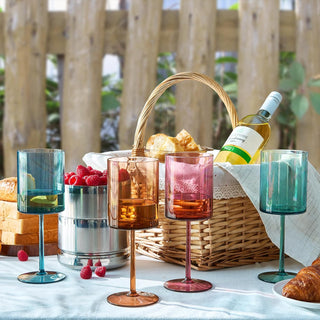 Unbreakable Stemmed Square Tritan Acrylic Premium Barware Gift-WS - Boutique Bella BellaWine glass set