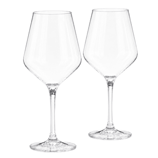 Unbreakable Stemmed Wine Glasses Tritan Acrylic Set Of 2 European Style Crystal Drinkware 18OZ - Boutique Bella Bella