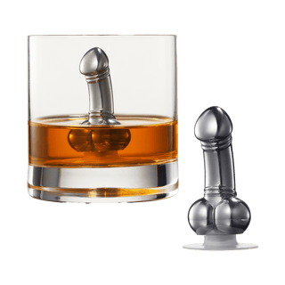 Unique Whiskey Wine Chiller Funny Liquor Ice Chilling Suction Cup Beverage Cooler Peni Shaped Gag Gi - Boutique Bella Bella