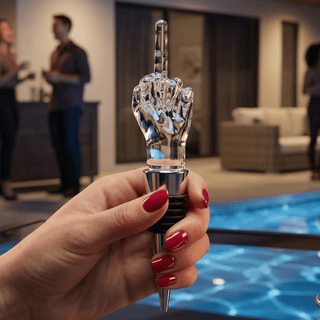 Unique Wine Bottle Stopper Funny Wine Cork Beverage Bottle Sealer Middle Finger Shaped Gag Gift For - Boutique Bella Bella