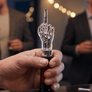 Unique Wine Bottle Stopper Funny Wine Cork Beverage Bottle Sealer Middle Finger Shaped Gag Gift For - Boutique Bella Bella