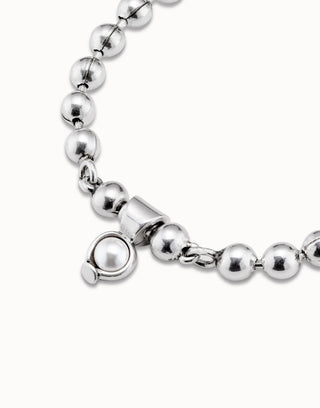 Uno De 50 Beaded charm bracelet Silver - Boutique Bella BellaBracelet
