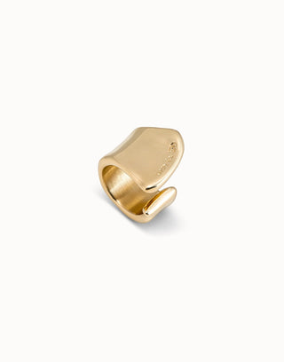 Uno De 50 Large open ring Gold - Boutique Bella BellaRing