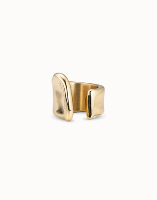 Uno De 50 Large open ring Gold - Boutique Bella BellaRing