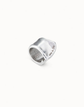 Uno De 50 Large open ring Silver - Boutique Bella BellaRing