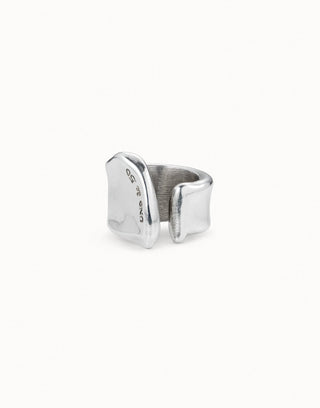 Uno De 50 Large open ring Silver - Boutique Bella BellaRing