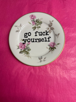 Upcycled Funny Quote Plates - Boutique Bella BellaPlate