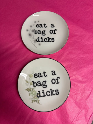 Upcycled Funny Quote Plates - Boutique Bella BellaPlate