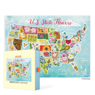 US State Flowers 1000 - piece Puzzle - Boutique Bella BellaJigsaw puzzle