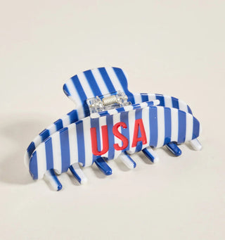 USA Word Up Claw Clip - Boutique Bella BellaHair Clip
