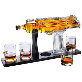 Uzi Whiskey Decanter Premium Barware Gift Elegant Drinkware Collection - Boutique Bella BellaDecanter Sets