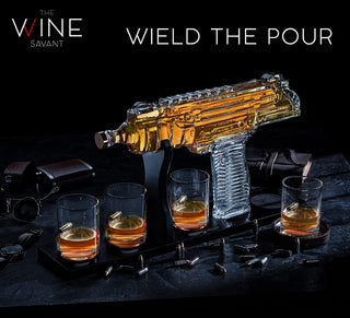 Uzi Whiskey Decanter Premium Barware Gift Elegant Drinkware Collection - Boutique Bella BellaDecanter Sets