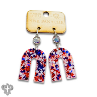 Acrylic earring with Austrian crystal - LC