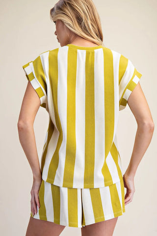 Vacay Mode Top - Chartreuse - Boutique Bella BellaTops