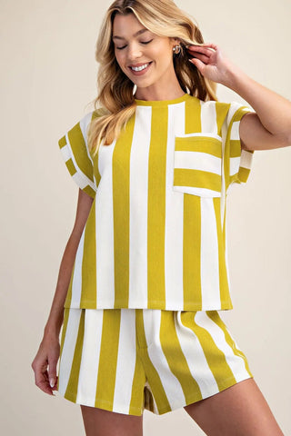 Vacay Mode Top - Chartreuse - Boutique Bella BellaTops