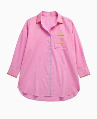 "Vacay/Out of Office" Cover - Up - Pink - Boutique Bella BellaCoverup