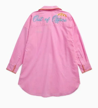 "Vacay/Out of Office" Cover - Up - Pink - Boutique Bella BellaCoverup