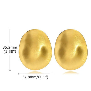 Vanessa Oval Statement Earring - Boutique Bella BellaEarring