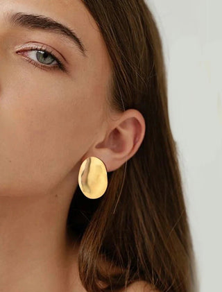 Vanessa Oval Statement Earring - Boutique Bella BellaEarring