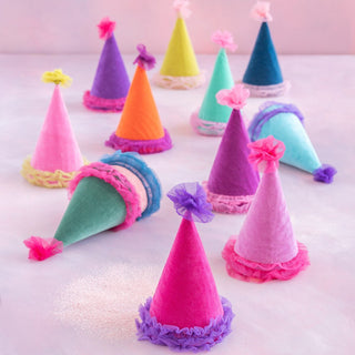 Velvet Party Hat, 10" - Boutique Bella Belladecor
