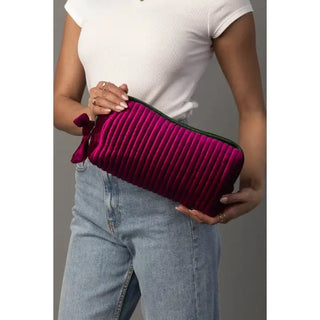 Velvet Voyage Essentials Pouch - Boutique Bella BellaMakeup Bag