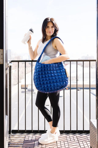 Veranda Active Tote Bag - Blue - Boutique Bella BellaTote Bag