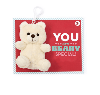 Very Beary Plush Bear on Card - Boutique Bella Bellabear plush