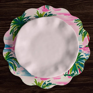 VIDA Palm Trees Reversible Round Placemats Set of 4 - Boutique Bella BellaPlacemats