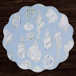 VIDA Shells & Scallops Reversible Round Placemats Set of 4 - Boutique Bella BellaPlacemats
