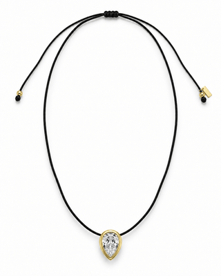 Viera Teardrop Cord Necklace - Boutique Bella BellaNecklace