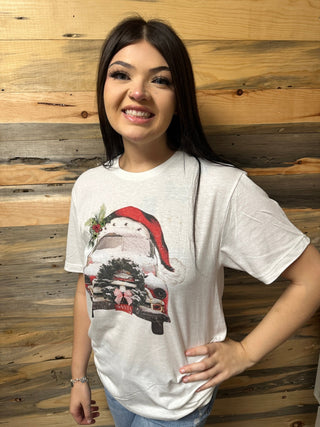 Vintage Christmas Truck Tee - Boutique Bella BellaT-Shirt
