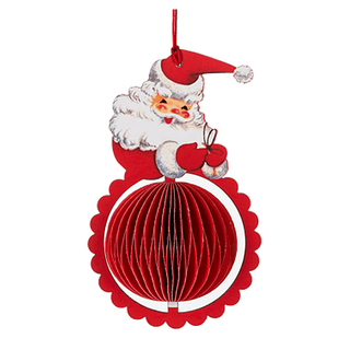 Vintage Santa Ornament 6-piece Pack, Paper Ganz - Boutique Bella BellaChristmas Decor