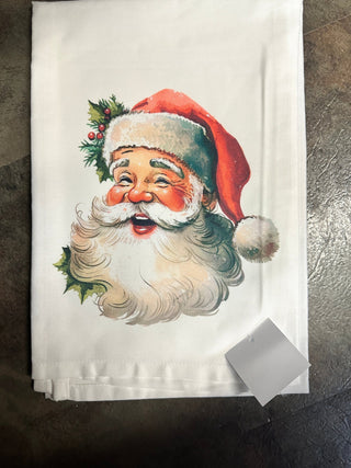 Vintage Santa Tea Towel - Boutique Bella BellaTea Towel