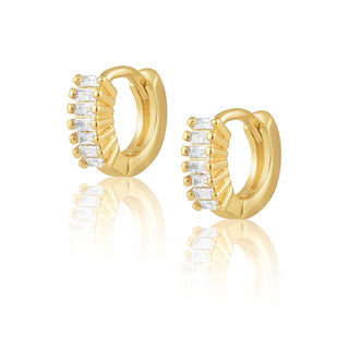 Viola Cz Huggies - Boutique Bella BellaEarrings