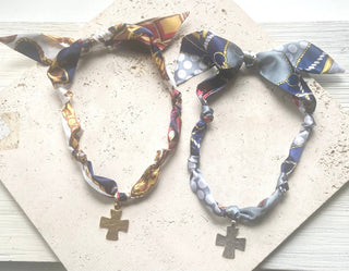 Viral scarf necklaces hammered trendy jewelry  - Boutique Bella BellaNecklace