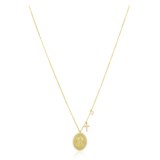 Virgin Mary Pendant Necklace - Boutique Bella BellaNecklace
