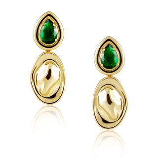 Virginia Emerald Drop Earring - Boutique Bella BellaEarrings