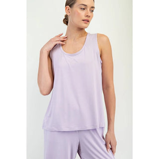 Viscose Lavender Tank - Boutique Bella BellaTank Top