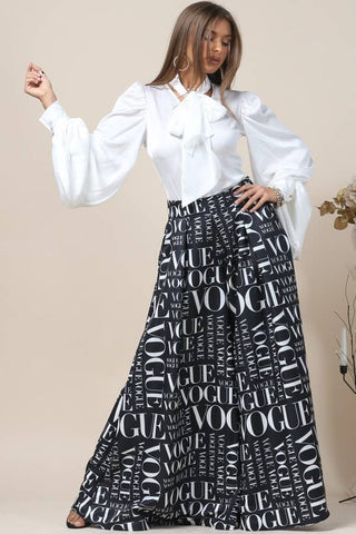 Vogue Black Palazzo Pants - Boutique Bella BellaPants