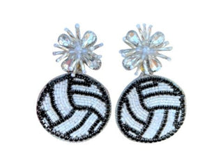 Volleyball Earrings - Boutique Bella BellaDistress